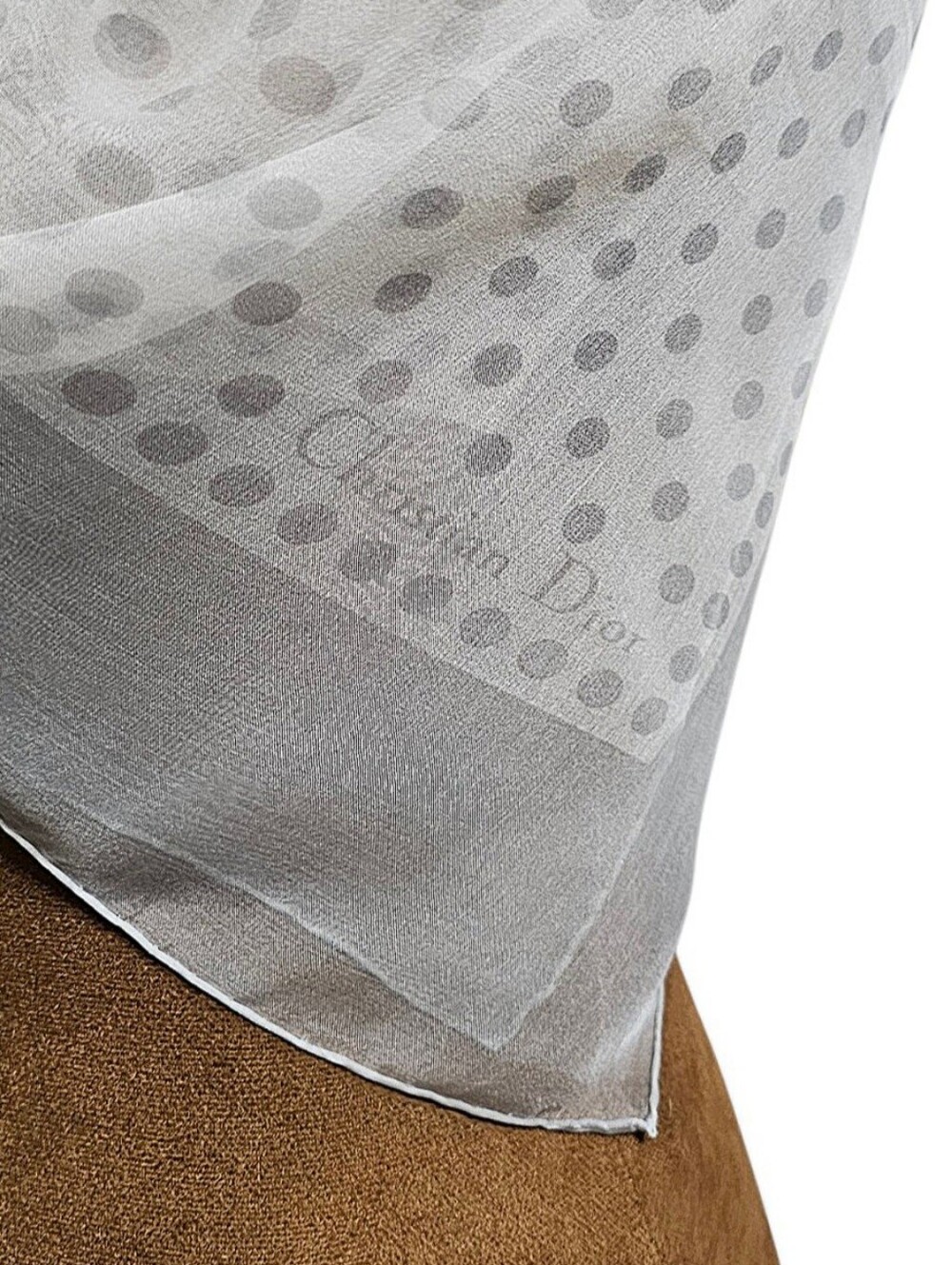 CHRISTIAN DIOR ORGANZA SCARF - Picture 8 of 14
